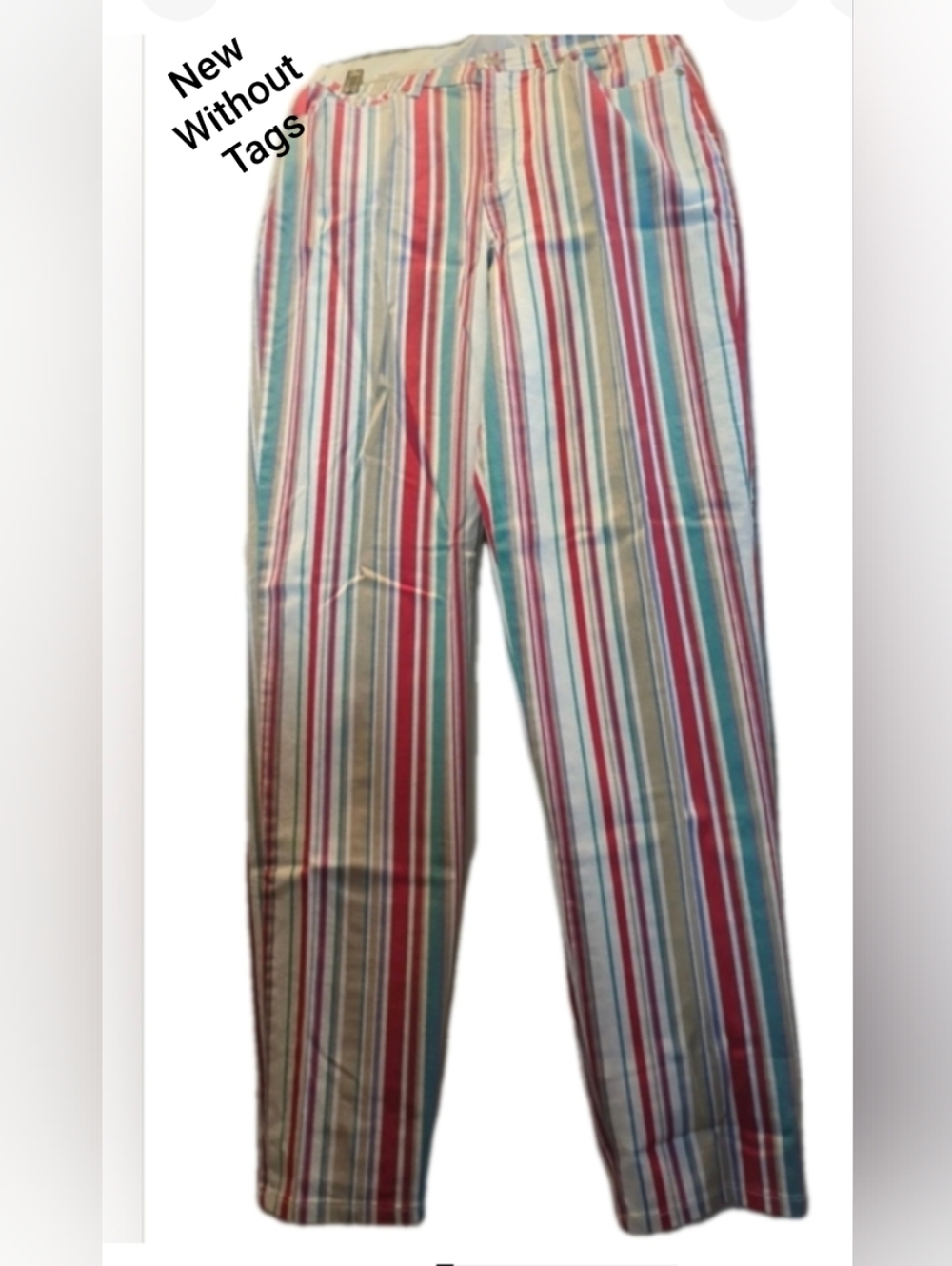 Gloria Vanderbilt Jeans Womens Size  6 Medium Striped Jeans Beachy Mom/Grandma